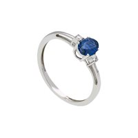 Anello Babila Milano Donna Colore in Oro bianco Zaffiro 0.50 Ct 121801 - 121801